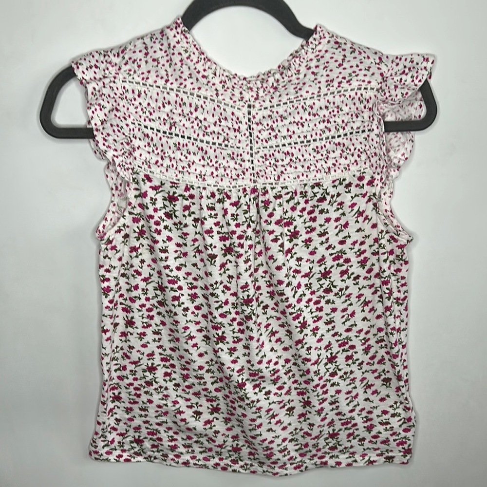 Lucky Brand Pink Floral Blouse